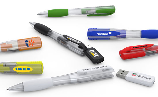 Blæk Series USB Flash Penne med innovative magnetisk mechanicsm